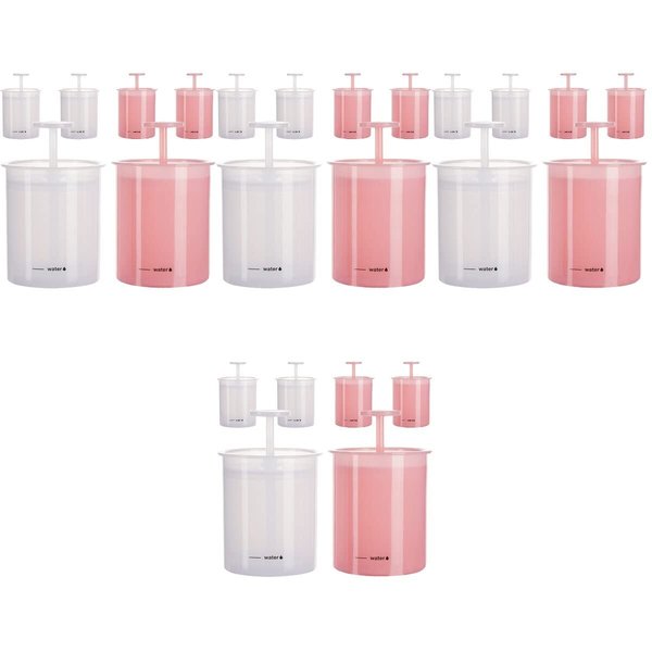 FRCOLOR 24 Pcs Facial Foamer Manual Shampoo Foaming Cup Gel Manual Bubble Maker Bubble Foam Cleaner Skincare Soap Foams Maker Cup Sparkling Bottle Pp Travel Face
