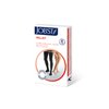 JOBST Relief Compression Stockings 20-30 mmHg Thigh High Silicone Dot Band Open Toe Black Medium