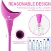 Female Urination Device, Reusable Female Urinal Silicone Women Pee Funnel Allows Women to Pee Standing Up, Portable Womens Urinal is The Perfect Companion for Camping,Outdoor,Travel（Fuchsia）