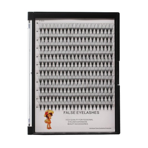 Bodermincer 200pcs 20D Premade Volume Fans Eye Lashes Extensions Thickness 0.07mm 8-16mm to Choose Black Soft Individual False Eyelashes Makeup Fake Lashes Cluster（11mm）
