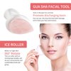 BEAUTYFACTOR Ice Jade Roller & Gua Sha Facial Tools Face Roller for Skin Care,Facial Roller Gua Sha Tool for Puffiness and Redness Reducing Skin Care Routine
