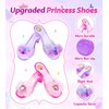 HAIMST Princess Dress Up Shoes Set, Girls Dress Up Toys, Jewelry Boutique Necklace Earrings Crown, Princess Dresses Role Pretend Play Gifts Princess Toys for Girls Aged 3 4 5 6 Years Old