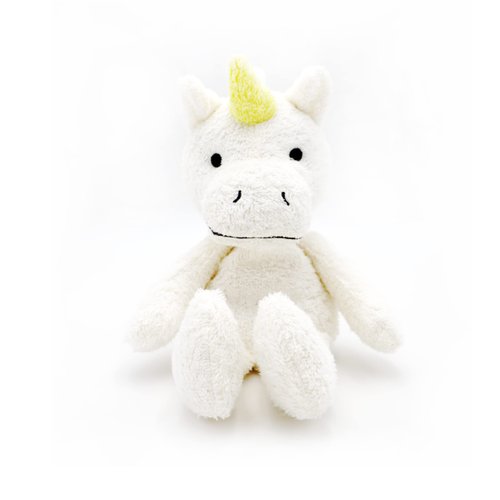 Thermal-Aid Zoo Microwavable Stuffed Animal - Plush Toy and Hot Cold Pack - Juno The Unicorn White