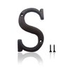 5.5 Inch House Numbers, Cast Iron House Numbers for Outside, Address Numbers for Houses, Farmhouse, Garage, Shop, Offices, Hotel, LETTER S