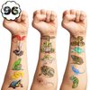 100 PCS Reptile Birthday Party Decorations Favors Supplies Temporary Tattoos Decor Lizard Snake Frog Alligator Turtle Safari Animals Stickers For Boys Girls Gift School Prizes Rewards