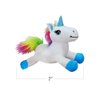 ArtCreativity Mini Plush Unicorn Stuffed Animals, 7 Inch Set of 2, Soft and Cuddly Unicorn Toys for Girls and Boys, Cute Home, Bedroom, and Nursery Decor, Princess Gifts for Kids,