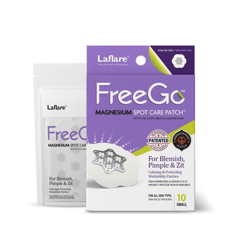 FreeGo Magnesium Acne Patch: Innovative Treatment for Acne, Dark Spots, Blemishes, and Cystic Acne - Patented & Clinically Tested Spot Solution (SMALL 10 PCS)