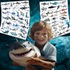 Generic 118 PCS Shark Tattoos Tattoo Temporary Stickers for Boys Kids Adults Themed Birthday Party Favors Decorations Supplies Favors Decor Theme School Prizes Rewards