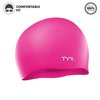 TYR Wrinkle Free Silicone Swim Cap, Fluorescent Pink
