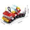 Vilbocr 6 in 1Toddler Fire Truck Toys Building Blocks Toys for 4+ Years Boys Kids Gift Idea Forest fire Truck Toy 142Pcs-Compatible with Other Building Block Toys (fire Rescue)