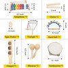 MUSICUBE Musical Instrument Set for Toddler Baby Kid Wooden Percussion Instrument Musical Toys Xylophone Maracas Egg Shaker Tambourine Triangle Instrument for Boys Girls Aged 3+ Choice