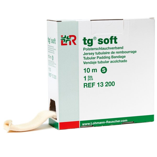 Lohmann & Rauscher Tg Soft Tubular Padding Stockinette, Small, Tubular Compression Bandage for Light and Comfortable Support, Terry Cloth Sleeve for Sensitive Skin, Skin Friendly Stockinette