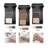 Eyebrow powder three-color brow disc waterproof eyebrow powder eyebrow makeup kit eyebrow filler to shape natural eyebrows (03# Skin color, brown, gray-black)