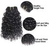 12A Curly Bundles Human Hair 4 Short Bundles 8 8 8 8 Inch 100% Unprocessed Brazilian Virgin Hair Extensions for Black Women Natural Color