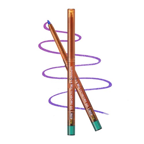 Chameleon Gel Eyeliner Pencil-1pcs Purple Metallic Highly Pigmented Glitter Eye Liner Pen, Long Lasting Waterproof, Color Changing Glitter Eyeshadow Pencil,Christmas Eye Makeup for Women Girl-02