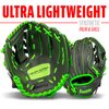Franklin Sports unisex adult Right Hand Throw Kids & Youth Baseball Softball Tball Glove for Boys Girls Shok, Graphite/Lime, 10.5-Inch US