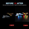 DALDED LED Lighting Kit for Lego Star Wars: Ahsoka New Republic E-Wing vs. Shin Hati’s Starfighter 75364, LED Light Compatible with Lego 75364 Building Block Models (Music Version)