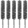 Bore Brush Bristles Wire Brush for Power Drill Cleaning Wire Brush with Hex Shank Handle for Power Drill Cleaning Wire Brush (Stainless Steel,5 Pieces)