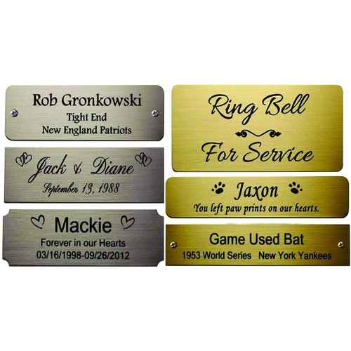 Business Name Tag/ID Badge Custom Engraved, Magnet, Pin, Screws or Tape - Size Choices - Lasercrafting Name Badges and Name Tags for Classroom, Business, Office