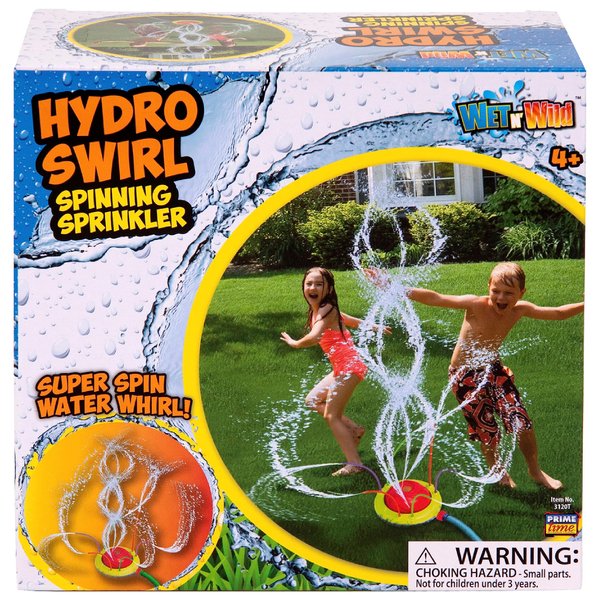 Hydro Swirl Spinning Water Sprinkler for Kids Outdoor Play – Kids Sprinklers for Yard Outdoor Activities – Splashing Outdoor Water Play Toy W. Wiggle Tubes – TIDAL STORM Water Sprinklers for Yard Kids