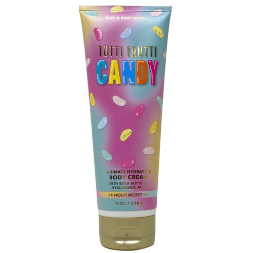 Bath & Body Works Tutti Frutti Candy 2 Pack Body Cream Gift Set with a Lavender Dream Bar Soap -