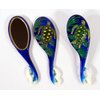 Handpainted Green Sea Turtle Hair Brush Mirror Set (Set of 2)