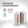 Tenergy Centura NiMH Rechargeable C Batteries, 4000mAh C Battery, Low Self Discharge C Cell Battery, Pre-Charged C Size Battery, 2 Pack