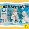 Tellingyou One Happy Dude Banner One Happy Dude 1st Birthday Party Decorations First Birthday Party Decor Hippie First Birthday Banner for Baby Shower Birthday Hippie Party Decoration Supplies
