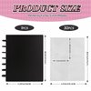 Kpop Photocard Binder with 30Pcs Inner Pages 3 Inch Photocard Holder Book Sleeves A5 Idol Card DIY Collector 2×3 Polaroid Photo Album, Black