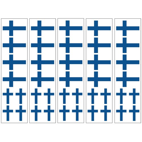 40 Tattoos: Finnish Flag, Finland Party Favors