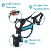 Gooby Escape Free Easy Fit Harness - Blue, Medium - No Pull Step-in Patented Small Dog Harness with Quick Release Buckle - Perfect On The Go No Pull Harness for Small Dogs or Medium Dog Harness
