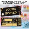 Qlnuk Escape Room Party Invitations Mystery Escape Room Ticket Invitations Set of 20 Invites with Envelopes