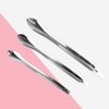 3pcs Mini Spatula for Cosmetics Stainless Steel Makeup Spatula Reusable Applicator Beauty Scoops for Cosmetics
