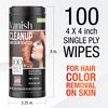 Vanish Cleanup Hair Color and Hair Dye Remover Wipes, Safely Removes Hair Color Dye from with Aloe, Gentle on Skin - 100 Count