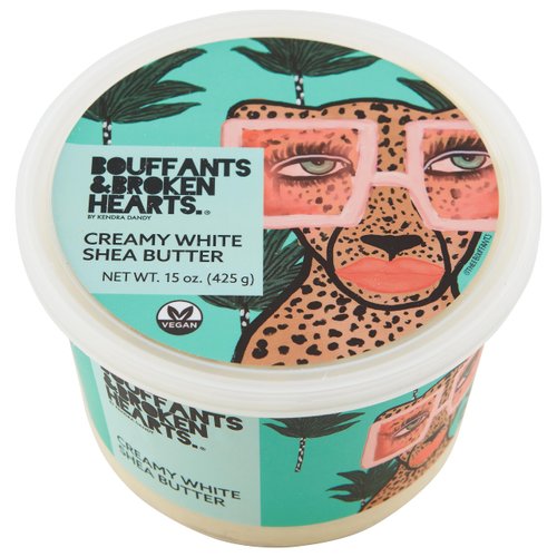 Bouffants & Broken Hearts Creamy White Shea Butter Body Butter | Grade A, 100% Natural African Raw Shea Butter for Dry Skin, Face and Hair (15oz)