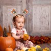 Yolyoo 4PCS Thanksgiving Turkey Headband Boppers for Thanksgiving Costume Accessories Headband Party Favors
