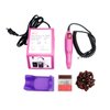 LILYS PET 20,000 RPM Light Type Professional Electric Nail Art Salon Drill Glazing Fast Machine,Electric Nail Art File Drill with 1 Pack of Sanding Bands (Pink)