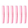 Allegro Combs #415 Combs for Women, 7 Inches Combs for Men, Parting Comb, Hair Comb, Comb for Men 6 Count (Fresh Pink)