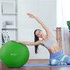Fitvids Anti-Burst and Slip Resistant Exercise Ball Yoga Ball Fitness Ball Birthing Ball with Quick Pump, 2,000-Pound Capacity, Green, 22-inch, M