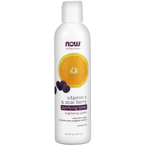 Now Foods Vitamin C & Acai Berry Purifying Toner - 8 fl. oz. 3 Pack
