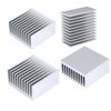 Awxlumv 4PCS Heat Sink Kit 40x40x20mm Aluminium Heatsink Cooler 40mm for Cooling VRM GPU Stepper Driver 3D Printers Stepper Motor NEMA 17, TEC1-12706 Thermoelectric Peltier Led