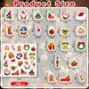 Qumenan 360Pcs Christmas Foam Sticker Self-Adhesive Bulk Assorted Christmas Stickers Santa Reindeer Snowman Stickers for Arts Crafts Laptops Party Favors Decoration Home DIY Supplies