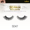 Laflare Silk Lashes 3D FAUX MINK Eyelashes, Light, Reusable, Handmade, Natural Looking, Professional Easy to Apply Eyelashes in a Knitted Style3-3 PACKS BUNDLE SPECIAL (3, SD47)