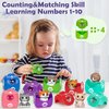 Learning Toys for 1 2 3 Year Old Boys Girls, 20 Pcs Cat Toys for Toddlers 1-3, Kitten Finger Puppet Games, Counting Matching Sorting Motor Educational Playset, Gifts for Baby Toddlers Age 12-18 Months