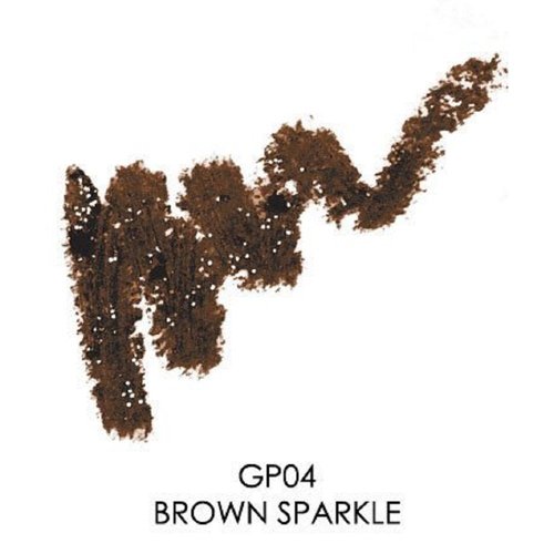 Palladio Glitter Eyeliner Pencil Longlasting Creamy Cosmetic Pencil Shimmer Eye Liner Buttery Smooth Tip Professional Makeup Glittery Pencil Sharpenable, Brown Sparkle