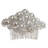 Shirley McCoy Women's Bridal Hair Comb # B327K (O/S, Silver)