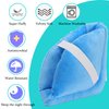 1 Piece Foot Support Pillow-Heel Cushion Protector Pillow for Relieveing Foot Pressure，Blue