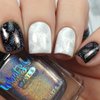 Whats Up Nails - Welcome to Holowood Stamping Polish Holographic Silver Lacquer for Stamped Nail Art Design 7 Free Cruelty Free Vegan