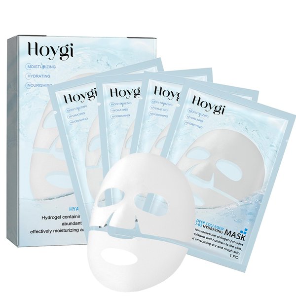 Xoyssfy Collagen Face Mask Deep Collagen Anti Wrinkle Lifting Mask Collagen Face Mask Overnight, Collagen Real Deep Mask for Lifting, Firming, Moisturizing 30g x 4ea