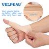 VELPEAU Elastic Thumb Support Brace Liner (Pack of 2) - Waterproof Soft Thumb Compression Sleeve, Splint Protector for Pain Relief, Arthritis, Tendonitis, Sprain, Sport, Fits Left & Right Hand(Medium)